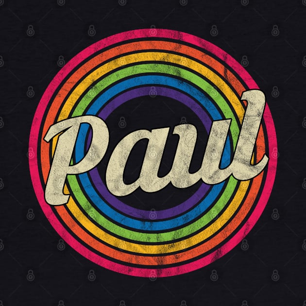 Paul - Retro Rainbow Faded-Style by MaydenArt